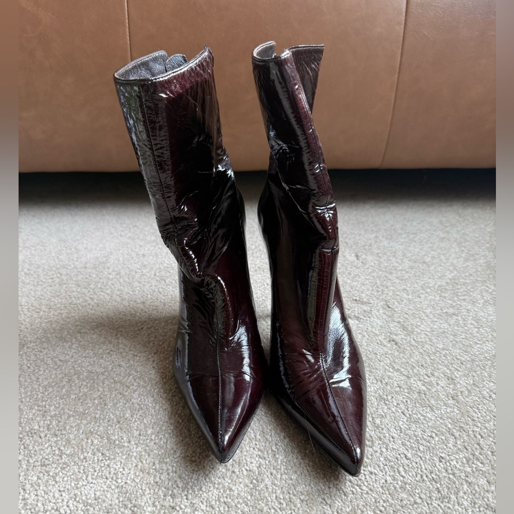 Stuart Weitzman Patent Leather Boots
